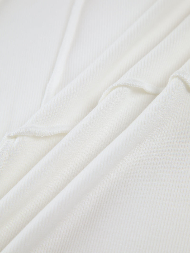 PARIS | SEAM DETAIL RIBBED TOP