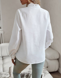 AURO | Ruffle Long Sleeve Shirt