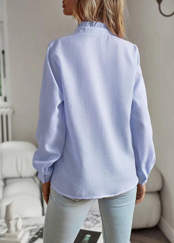 AURO | Ruffle Long Sleeve Shirt