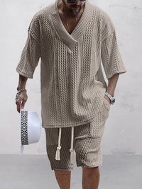 CASA | Cable Knit T-shirt Set