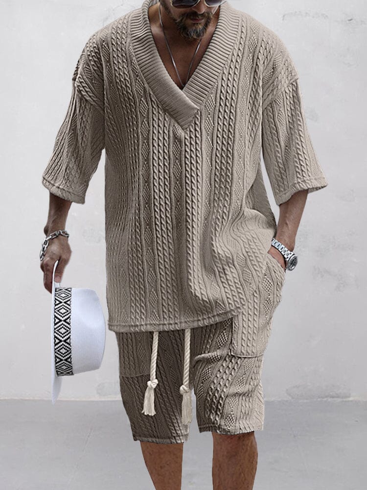 CASA | Cable Knit T-shirt Set