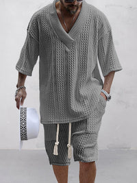CASA | Cable Knit T-shirt Set