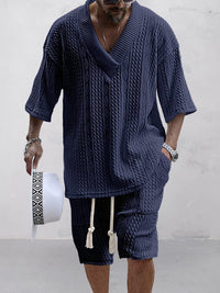 CASA | Cable Knit T-shirt Set