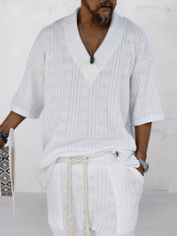 CASA | Cable Knit T-shirt Set