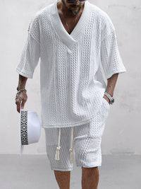CASA | Cable Knit T-shirt Set