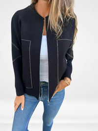 SYLVIE | Pocketed Zip-Up Jacket