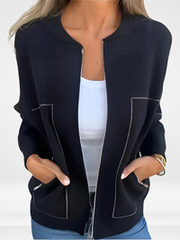 SYLVIE | Pocketed Zip-Up Jacket