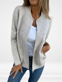 SYLVIE | Pocketed Zip-Up Jacket