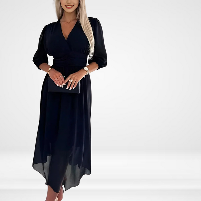 Ella | Flowing Silk Chiffon Dress