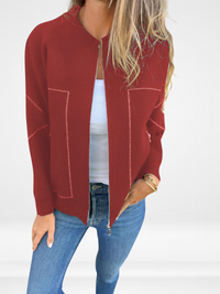 SYLVIE | Pocketed Zip-Up Jacket