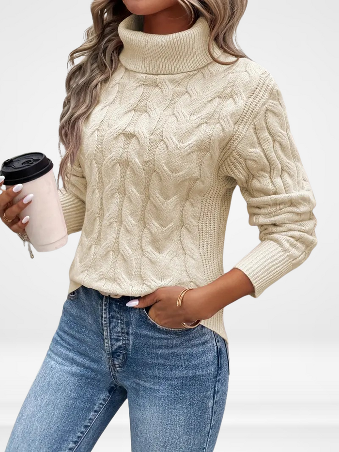 Camla | Cable Knit Turtleneck