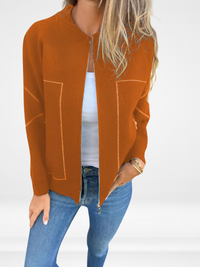 SYLVIE | Pocketed Zip-Up Jacket