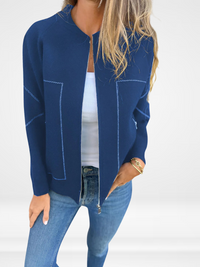 SYLVIE | Pocketed Zip-Up Jacket