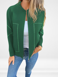 SYLVIE | Pocketed Zip-Up Jacket