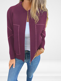 SYLVIE | Pocketed Zip-Up Jacket