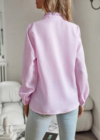 AURO | Ruffle Long Sleeve Shirt
