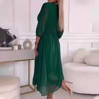 Ella | Flowing Silk Chiffon Dress