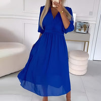 Ella | Flowing Silk Chiffon Dress