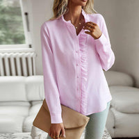 AURO | Ruffle Long Sleeve Shirt
