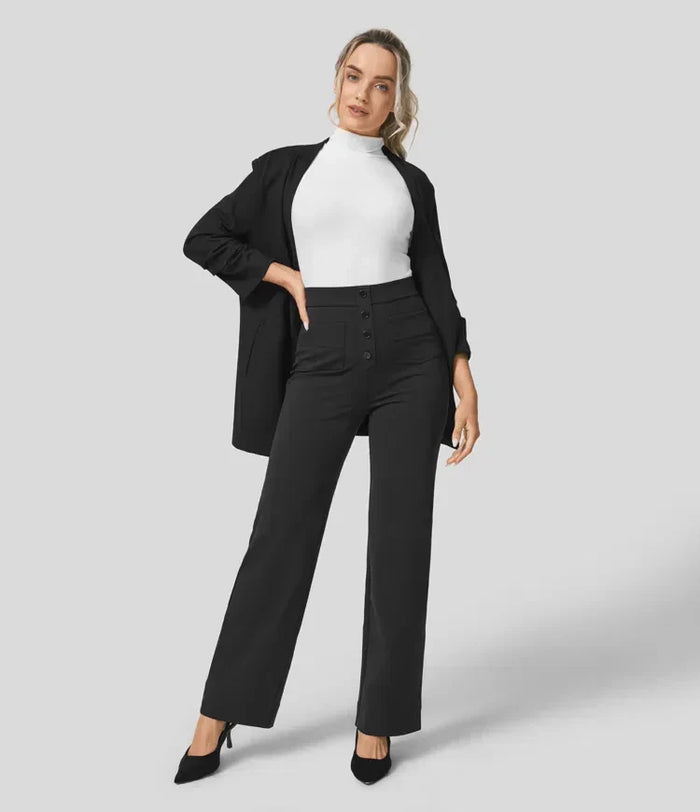 CONNIE | Stretch High-Waist Trousers